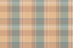 Top tartan fabric pattern, towel texture background plaid. Bed seamless check textile in orange and light colors. vector