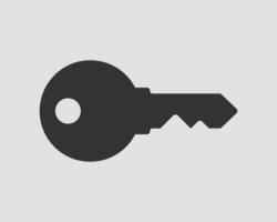 Key icon . Keys symbol flat design. vector