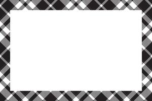 Vintage frame . Scottish border pattern retro style. Tartan plaid ornament. vector