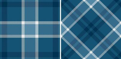 Fabric textile of texture tartan plaid with a pattern check background seamless. Set in night colors. Fashion trends with mixed straight stripes. vector