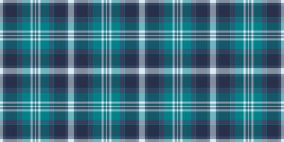 Fashioned check pattern , small background fabric textile. Genuine seamless tartan texture plaid in cyan and pastel colors. vector