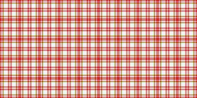 Harmony texture check pattern, marketing tartan fabric . Close up background seamless textile plaid in white and red colors. vector