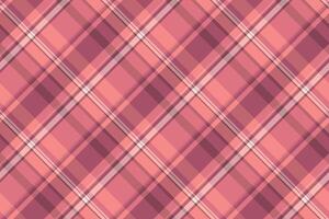 Creation texture tartan check, pyjamas pattern textile. Daisy seamless background fabric plaid in red and light colors. vector
