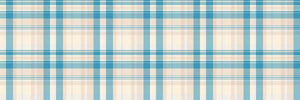 Gingham textile pattern texture, repeat tartan check background. Strip fabric seamless plaid in light and cyan colors. vector
