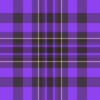 Father tartan fabric seamless, identity pattern background texture. Harmony check plaid textile in violet and dark colors. vector