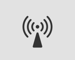 Free wi fi icon. Connection zone wifi symbol. Radio waves signal. vector