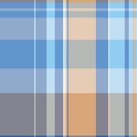 Various seamless texture plaid, apparel background fabric. Summertime tartan check textile pattern in pastel and cyan colors. vector