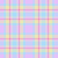 Daisy tartan seamless background, school texture fabric plaid. Old check pattern textile in light and cyan colors. vector