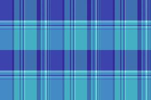Birthday card background tartan, model seamless texture plaid. Teen check pattern fabric textile in cyan and indigo colors. vector