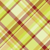 Short fabric plaid check, winter texture tartan background. Irish seamless pattern textile in light and lime colors. vector