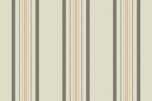 Folded vertical textile texture, outside pattern fabric lines. Menu stripe seamless background in light and black colors. vector