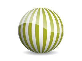 3D ball abstract illustration. Pattern sphere modern design. Round shape globe on white background. vector