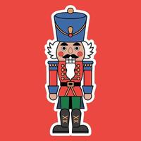 Nutcracker Soldier Toy for Christmas Illustration vector