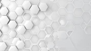 A modern, abstract background featuring interlocking white hexagons. Ideal for technology, design, and innovative themes. video