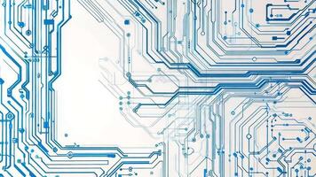 Abstract blue circuit board design representing technology and connectivity in a modern digital environment. video