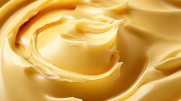 Close up of smooth, creamy butter texture, ideal for cooking, baking, and holiday feasts video