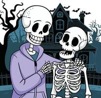 Back Up, I have Got Your Skeleton vector