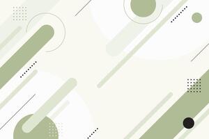 Abstract geometric shapes background in green colors vector