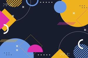 Modern abstract geometric background in flat design vector