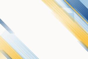 Yellow blue abstract geometric background design vector