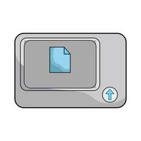 illustration of send document messages vector
