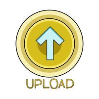 illustration of upload vector