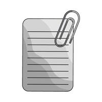 illustration of document attachment vector