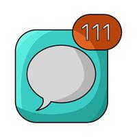 illustration of new message vector