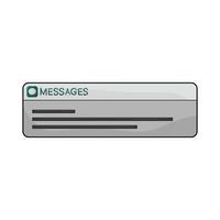 illustration of message notification vector