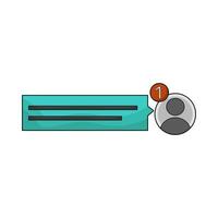 illustration of message vector