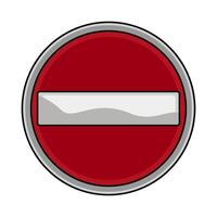 illustration of do not enter vector