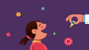Dropping Polio Vaccine To Prevent Virus video