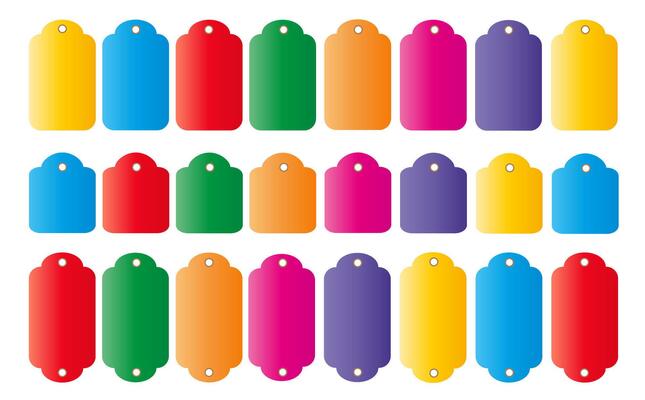 Sticker set, sale badge, price tag, shopping labels. Special offer design elements of discount prices.