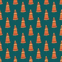 Seamless colorful design for Christmas and New Year holidays. Decorative background. vector