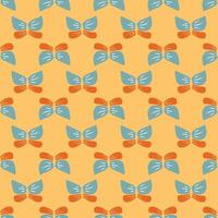 Seamless decorative pattern with funny bows. vector