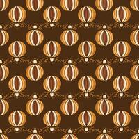 Seamless background with traditional winter holidays elements. Decorative Christmas pattern. vector