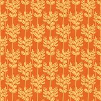Seamless herbal pattern in minimalist style for fabric, textile, surface design, scrapbook paper, wallpaper, wrapping. vector