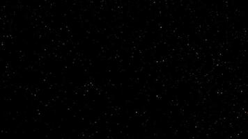 Loop gold particles flow to top right on black background video