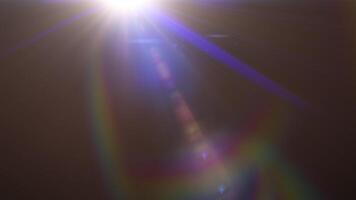 Abstract optical lens flares shine light move left to right video