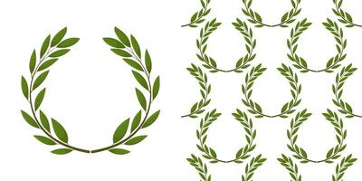 Seamless background with olive leaves. Ideal for printing on fabric or paper. vector
