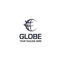 Abstract globe logo design illustration , suitable for your design need, logo, illustration, animation, etc. vector