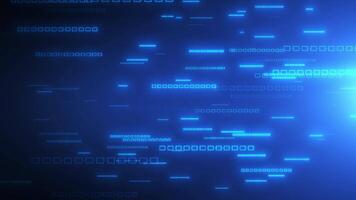 Digital background with particles and geometric shapes, data analysis technologies, network connection, big data, Computer Technology Concept. video