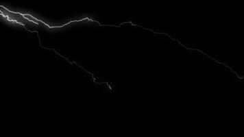 Lightning effect animation video