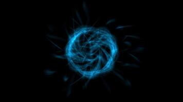 Planetary model of the atom. Electrons orbiting the nucleus. Abstract animation. video