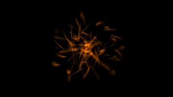 Planetary model of the atom. Electrons orbiting the nucleus. Abstract animation. video