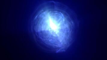 A luminous blue energy sphere core floating in a dark void, evoking a sense of technology and futuristic power. Great for sci-fi and tech themes video
