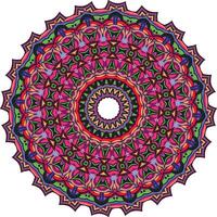 A circular pattern with a colorful design vector