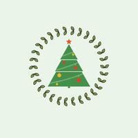Contemporary Christmas Tree with Geometric Layers and Star vector