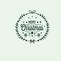 Modern Christmas Tree Design with Vibrant Green and Simple Shapes vector