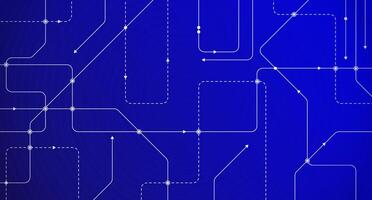 Circuit board background, illustration of a blueprint for data transfer paths on a motherboard, suitable as a background for presentations about computers, networks and electronic devices. vector